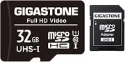 Gigastone 32GB Micro SD Card with Adapter, U1 C10 Class 10 90MB/S, Full HD Available, Micro SDHC UHS-I Memory Card - Full HD Video Series