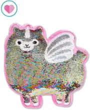 Justice Plush Llamacorn Pastel Flip Sequin Pillow