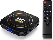 Android 12.0 TV Boxes, HK1 RBOX H8S Smart Android TV Box with H618 Quadcore Cortex-A53 CPU, Support Ultra HD 8K/Dual Band 2.4Ghz 5.8Ghz Wifi/100M Enternet/Bluetooth 4.0,4gb+32gb