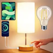 FOHOA Bedside Table Lamp with Touch Control