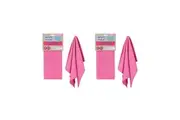 2x White Magic Reusable 70x50cm Tea Towel Absorbent Cleaning Drying Cloth Rose