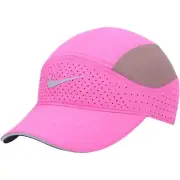 NEW NIKE Adult Unisex Tailwind DRI-FIT Running Hat, Fuchsia/Brown BV2204-623