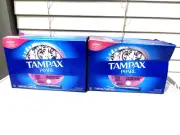 2 Lot Tampax Pearl Tampons with LeakGuard Braid Ultra Absorbency Unscented 50 Ea