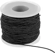 uxcell Elastic String for Bracelet 164 Ft/50 Meter Length 1 mm Dia, 1 Roll Sturdy Stretchy String Cord for Jewelry Making Necklace Beading Craft DIY, Black