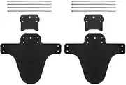 Mountain Bike Bicycle Front Rear Tire Black Mudguards Mud Guard Fenders Set Accessory 100% Quality Plastic Material Suitable for Most Bikes Protect Fork Stanchion