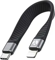 Afterplug USB C to Lightning Cable Short 0.4ft Apple MFi Certified iPhone USB C Cable 30W Fast Charging for iPhone 14/I4 Pro/14 Pro Max/13 12 Pro Max/11/ SE/XR, AirPods, iPad Air Mini, MacBook - Black