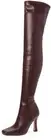 Steve Madden Prowl Burgundy Pull On Squared Close Toe Over The Knee Boot