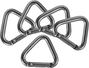 ifundom 5 Pack Carabiner Clips Aluminum Alloy Mountaineering Carabiner Survival Gear Weight Lifting Snap Hooks