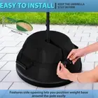 Umbrella Base Weight Round 600D Heavy Duty Sand Bags Weatherproof Stand ♔
