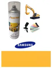 Samsung Yellow Orange Digger Excavator Paint Enamel Paint 400ml Aerosol