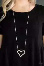 Paparazzi "Pull Some HEART-Strings" Gold Necklace and Earring Set