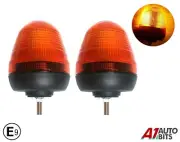 Led Beacon Bolt 12v 24v Recovery Flashing Warning Strobe Light X2 Lightbar Amber