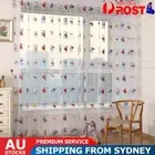 Kids Car Pattern Gauze Curtain Thin Wave Curtains Tulle for Room Door Window