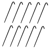 Ten (10) Steel Stakes 10" L x 5/16" Thick Anchor Tents-Landscaping-Trees & More