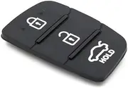 2pcs Flip Key Replacement Rubber Keypad for Hyundai Santa Fe iX i20 i30 i40
