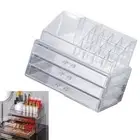 Purple Acrylic Cosmetic Container Jewelry Storage Box for Bathroom Or Dresser