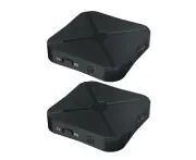 2Pcs 2-in-1 Bluetooth 5.0 Wireless Audio Transmitter Receiver Wireless 3.5mm Audio Adapter for TV PC Headphones