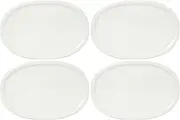 [CorningWare] French White 23-oz Oval Plastic Cover - 4 Pack
