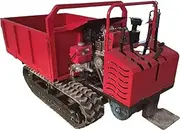 Mini Tracked Dump Carrier, 650kg Load Capacity, Hydraulic Self-Dumping, Steel Wire Rubber Tracks
