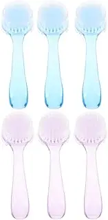 VICASKY 6Pcs Facial Cleaning Brush Exfoliation Face Brush for Deep Cleansing Gentle Skin Cleanser Portable Facial Scrubber for Travel and Colors