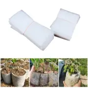 100Pcs Seedling Nursery Bags Nonwoven Fabric Plant Grow Bags Seeding Starter