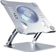 aptop Cooling Tray Laptop Stand with Computer Cooling Fan Aluminum Alloy Bracket for All Gaming Laptop Laptop Cooling Pads(Matte Silver)