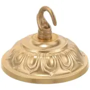 Vintage Copper Chandelier Ceiling Plate, Light Canopy Kit with Hook Pendant