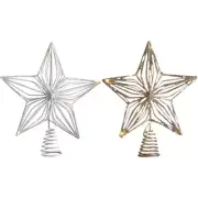 Illuminated Star Tree Ornament with LED Light for a Bright Christmas Display