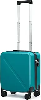 [MILADA] Luggage HardShell Suitcases, Caribbean Blue, Underseat 16 Inch, Travel