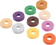 BESTonZON 20pcs Cymbal Pad Felt Washers for Cymbals Colorful Cymbal Protector Felt Cymbal Sleeves Drum Cymbal Felt Pads Cymbal Mat Cymbal Stand Felt Washer Cymbal Protective Pad Cymbal Felts