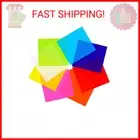 Outus 104 Pieces Cellophane Sheets Cellophane Wrap Paper Color Cello Sheets for