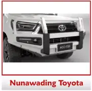 Genuine Toyota Hilux Frosted White Steel Bullbar Premium SR5 Dual Cab 08/2022 >