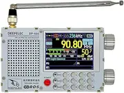 DP-666 TEF6686 Radio 5000mAh High Sensitivity Full Band FM AM FM Short Wave Radio Receiver with Antenna White