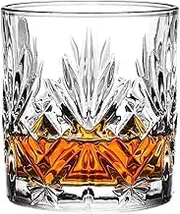 Whiskey Glasses for Men, Lead-Free Clear Crystal Glass, Suitable for Drinking Bourbon, Scotch, Cognac, Cocktail,1PCS