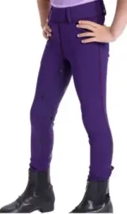 ROMFH Scarlett Kids Full Grip Pull On Tight VIOLET SIZE 10 RIDING BREECH