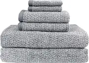 Everplush Diamond Jacquard 6 Pieces Bath Sheet Set, Dusk