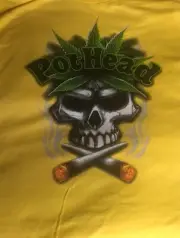 "POT HEAD" Marijuana Cannabis Party Shirt FREE SHIPPING! XLarge Stoners