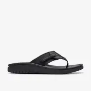 Clarks Men's Wesley Sun Black Leather 26176988