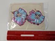 Bliss Powerpuff Girls Blisstina 2016 Leather Clip-on Earrings Rare Japan Merch