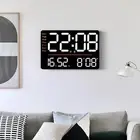 Digital Wall Clock Large Display 12/24H Time Mode Humidity