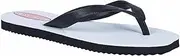 [Generic] 2 x Mens Original Double Plug Thongs Sandals Shoes Black Flip Flops 9.5-10.5 Standard Flip-Flop