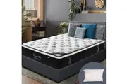 SINGLE Mattress EuroTop 9Zone Pocket Spring Latex Memory Foam *Chiropractic Care