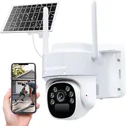 [ADVWIN] Solar Security Camera, Outdoor Wireless Home Surveillance with Colour Night Vision, PIR Motion Alarm, 2-Way Audio, 2.4G Wi-Fi