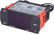 Spacnana Digital Temperature Controller Thermostat with Sensor, Touch Switch -55 to 120°C for Farms, Greenhouse, Refrigeration House (110-220V10A)