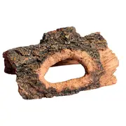 Aqua One Half Log Ornament (37892)