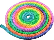 JJHXSM Exercise & Fitness Aerobic Gymnastic Skipping Rope 3 Meters Rainbow Rhythmic Gymnastics Arts Rope for Professional Competition Home Fitness Kids Playing
