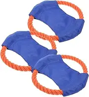 Fly Plate Toy for Puppy 3pcs Set Wear-Resistant Dog Toy Ball Thrower Launcher