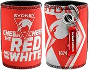 Sydney Swans AFL Footy Stubby Holder Can Cooler with Bottle Opener