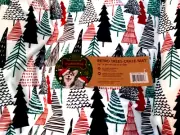CUDDLOVE RETRO CHRISTMAS TREES soft thick stuffed crate mat,dog bed, 36"X24" NEW