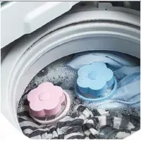 在飛比找松果購物優惠-洗衣機漂浮過濾球 毛髮清潔毛屑漩渦魔力球 (10折)